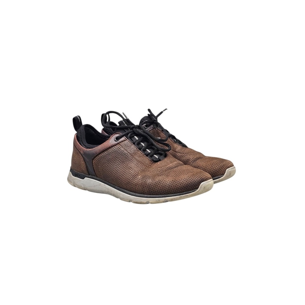 Johnston & Murphys Men's Size 10 M XC4 Prentiss 2 Brown Dual Width Shoes READ